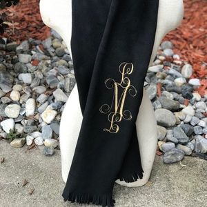 Handmade Personalized Embroidered Scarf or Set